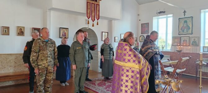 Молебен с казаками Молебен с казаками