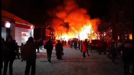 Сбор помощи пострадавшим при пожаре в поселке Талинка Октябрьского района